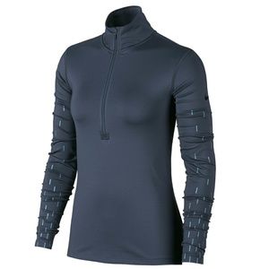 Nike Pro HyperWarm Linear Rain Top